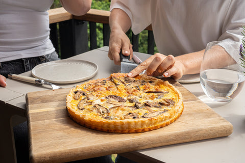 Easy Mushroom Quiche (GF V) – Nodo Donuts