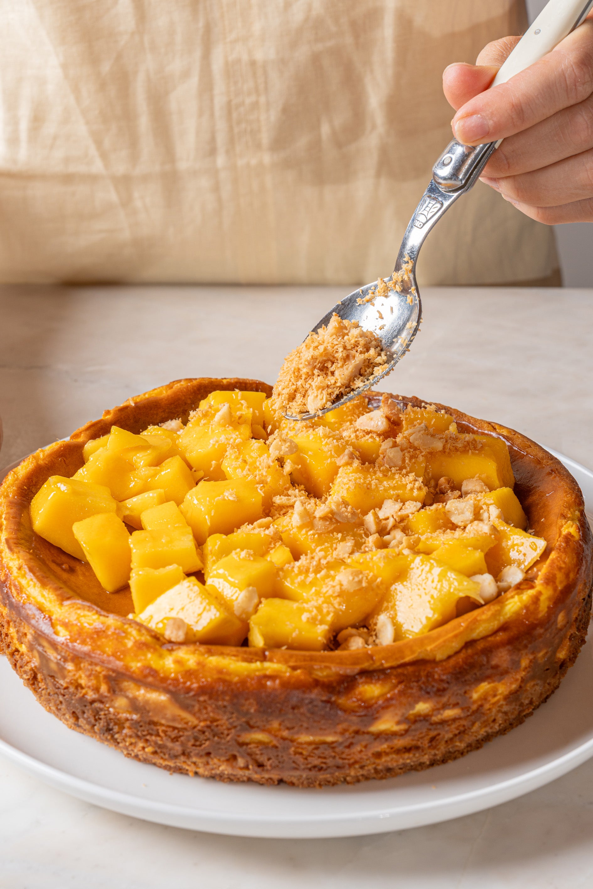 Baked Mango Cheesecake (GF)