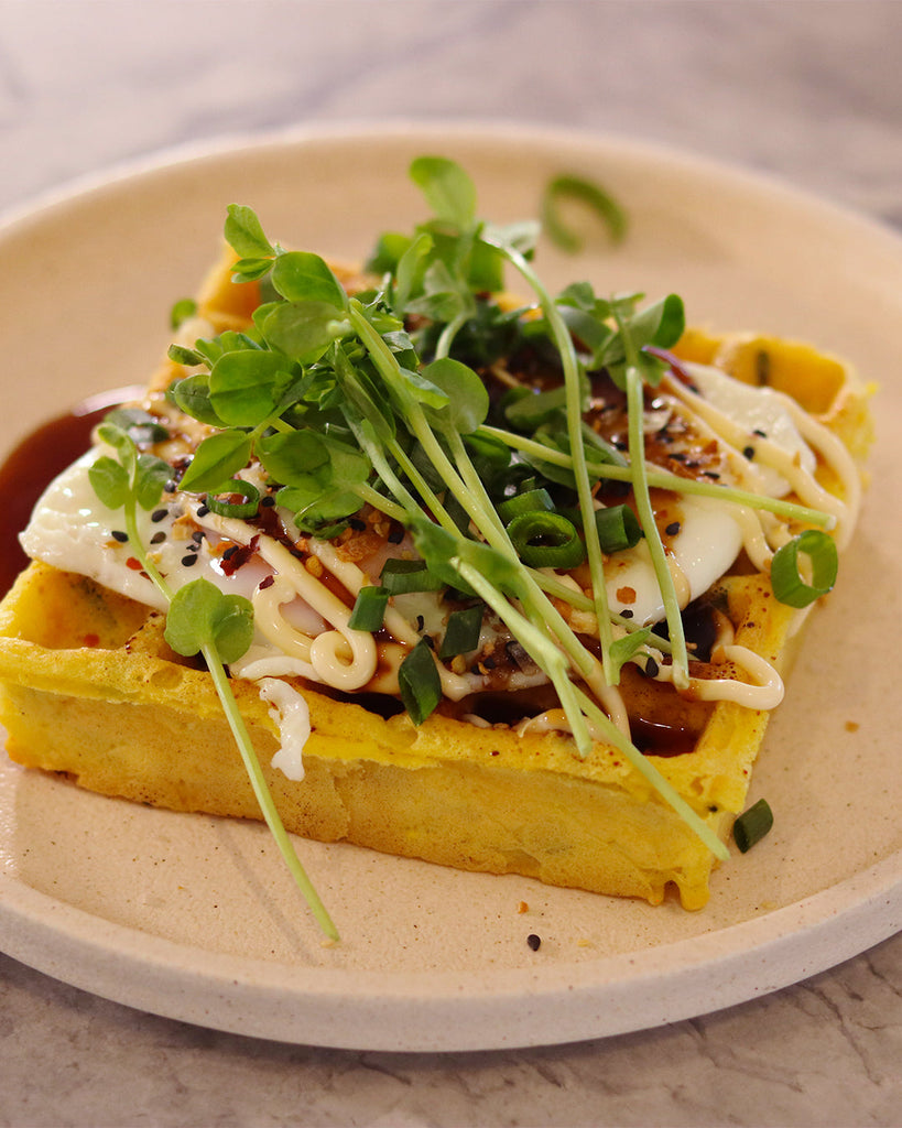 The Best Savoury Kimchi Waffle Recipe | Gluten Free, Dairy Free – Nodo ...
