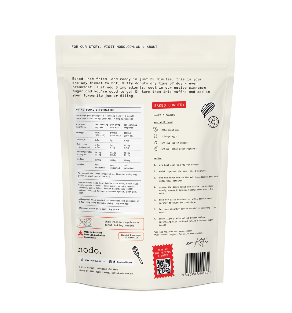 Baked, Not Fried Donut Mix (300g)