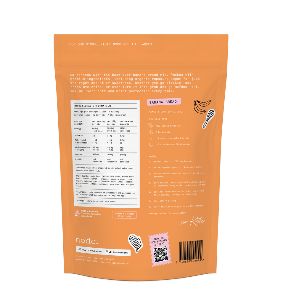 Gluten Free Best Ever Banana Bread 6 Pack (Wholesale)