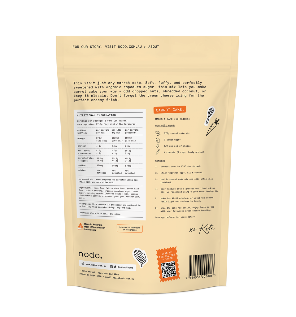 Classic Carrot Cake Mix (375g)