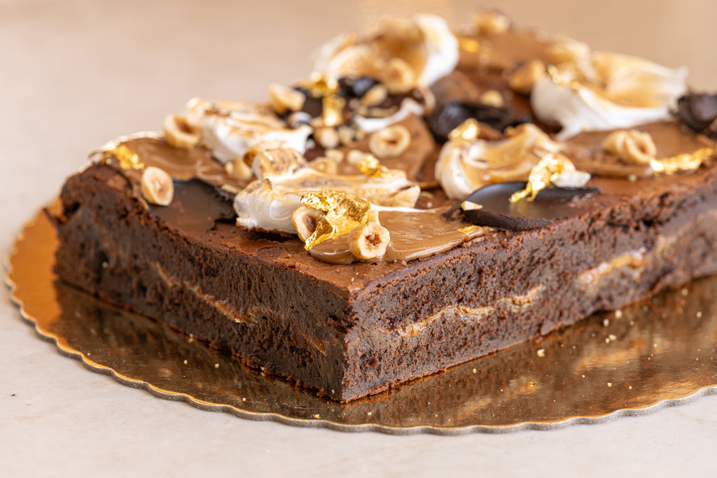 Chocolate Hazelnut Brownie Slab Cake (GF DF) - Allow 48 hours